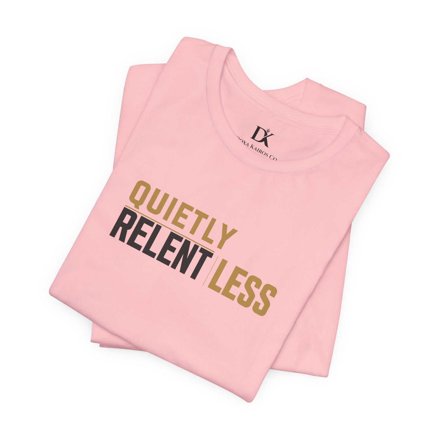 Folded Pink Quietly Relentless Doxa Kairos™ T-Shirt