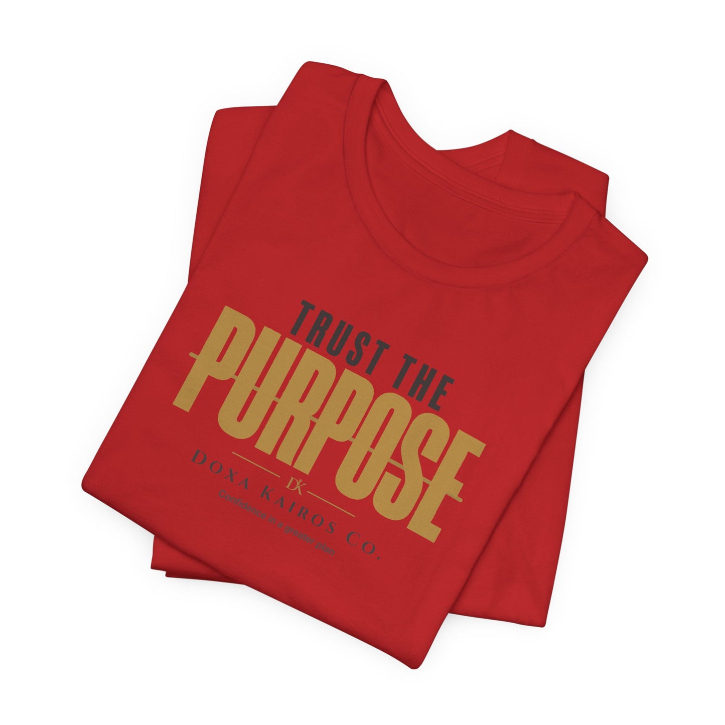 Folded Red Trust the Purpose Doxa Kairos™ T-Shirt