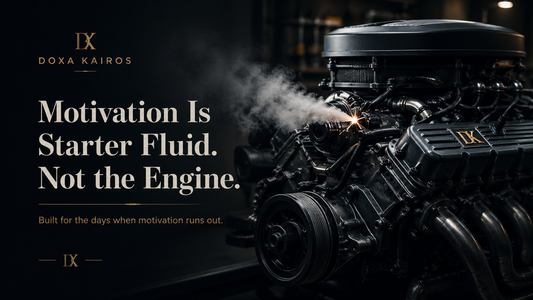 Motivation Is Starter Fluid. Not the Engine.