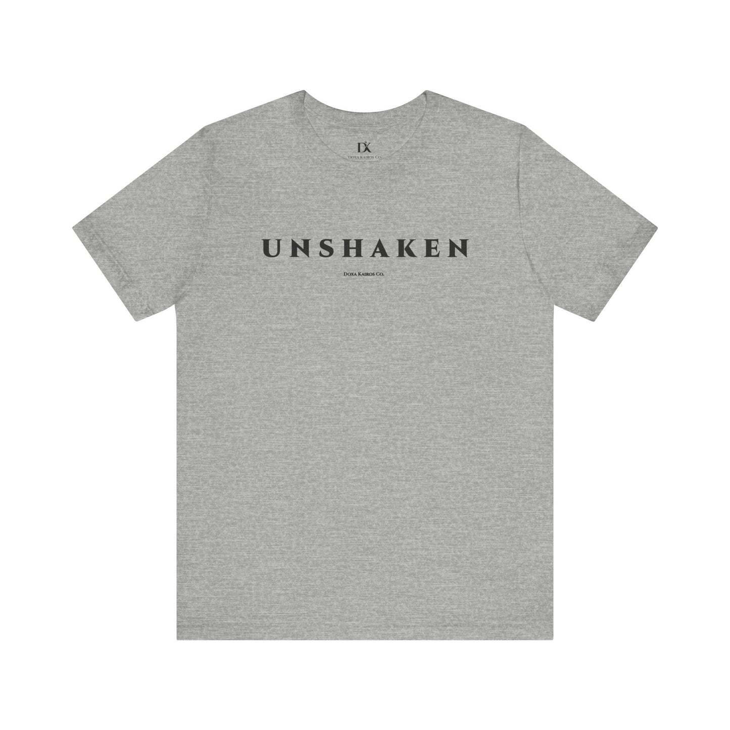 Unshaken Wordmark Edition | Front Print | Doxa Kairos™ T-Shirt