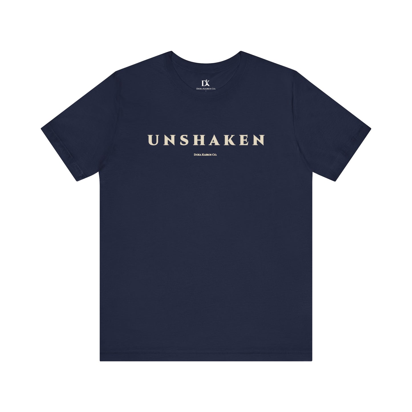 Unshaken Wordmark Edition | Front Print | Doxa Kairos™ T-Shirt