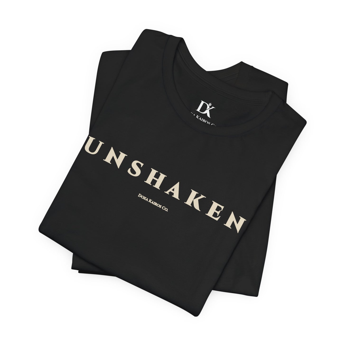 Unshaken Wordmark Edition | Front Print | Doxa Kairos™ T-Shirt