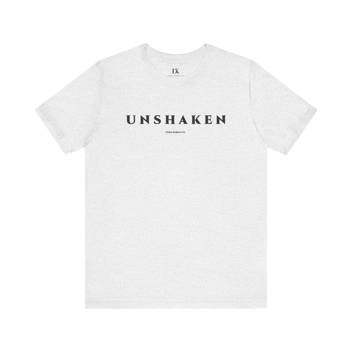 Unshaken Wordmark Edition | Front Print | Doxa Kairos™ T-Shirt