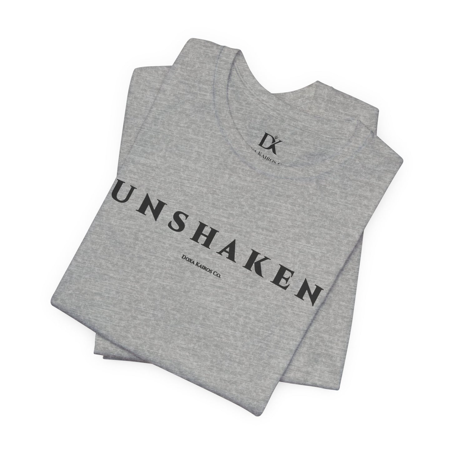 Unshaken Wordmark Edition | Front Print | Doxa Kairos™ T-Shirt