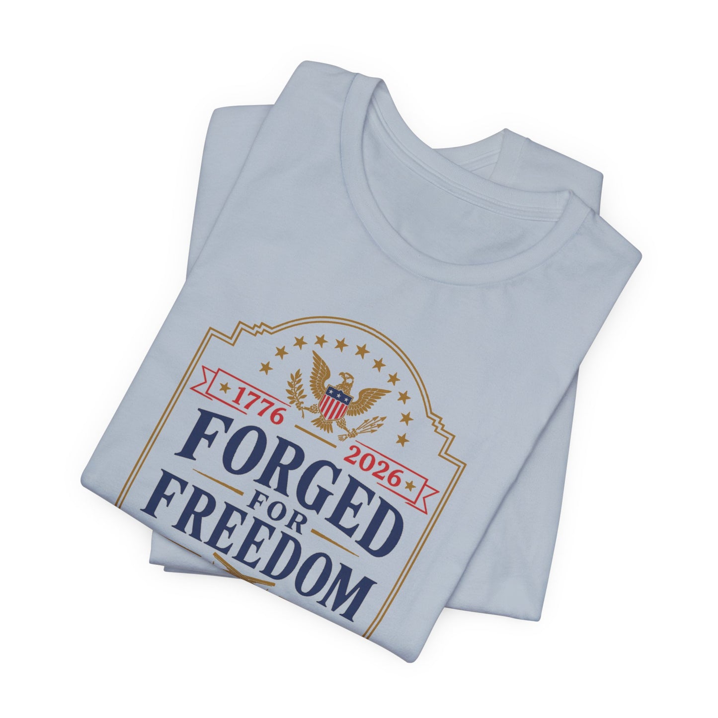 Forged for Freedom Muskets USA 250th | Front Print | Doxa Kairos™ Patriotic T-Shirt