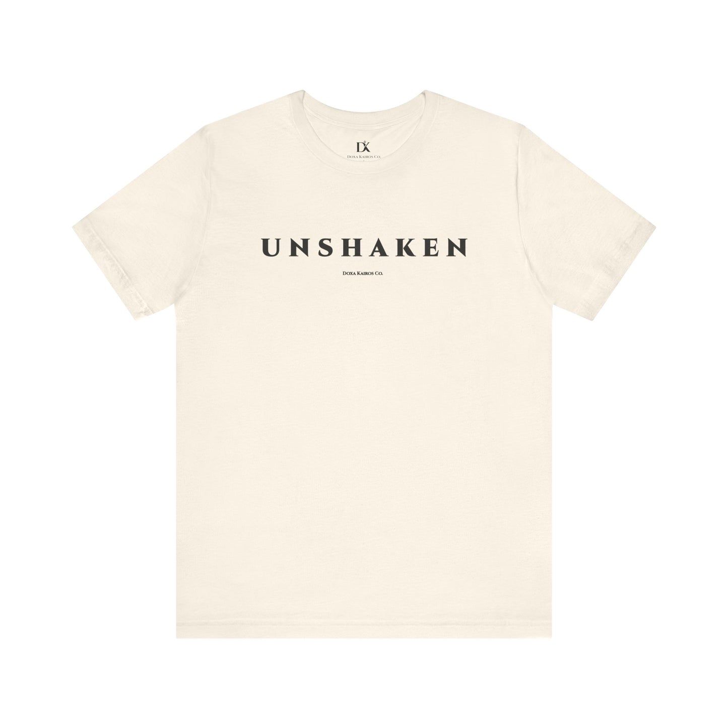 Unshaken Wordmark Edition | Front Print | Doxa Kairos™ T-Shirt
