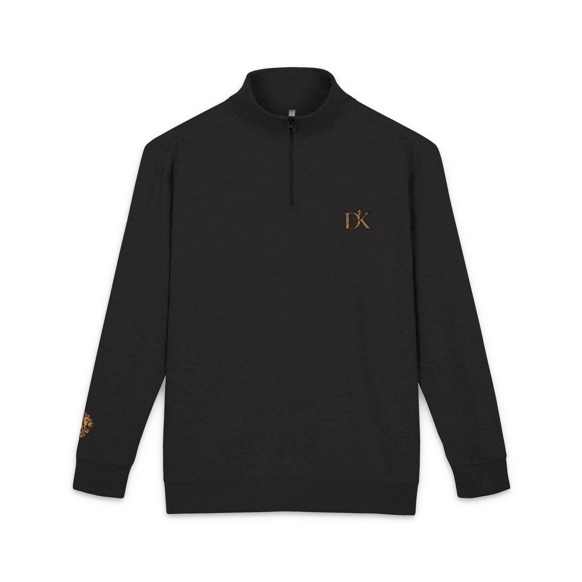 Black DK Monogram Logo Half Zip Fleece Kairos™ Pullover