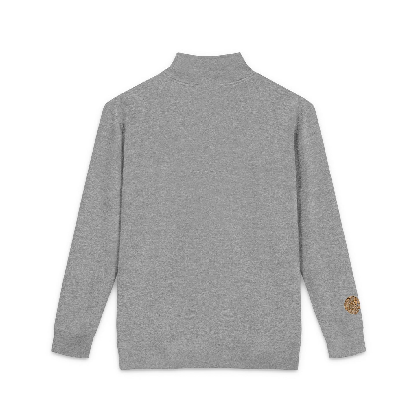 Back of Grey DK Monogram Logo Half Zip Fleece Kairos™ Pullover