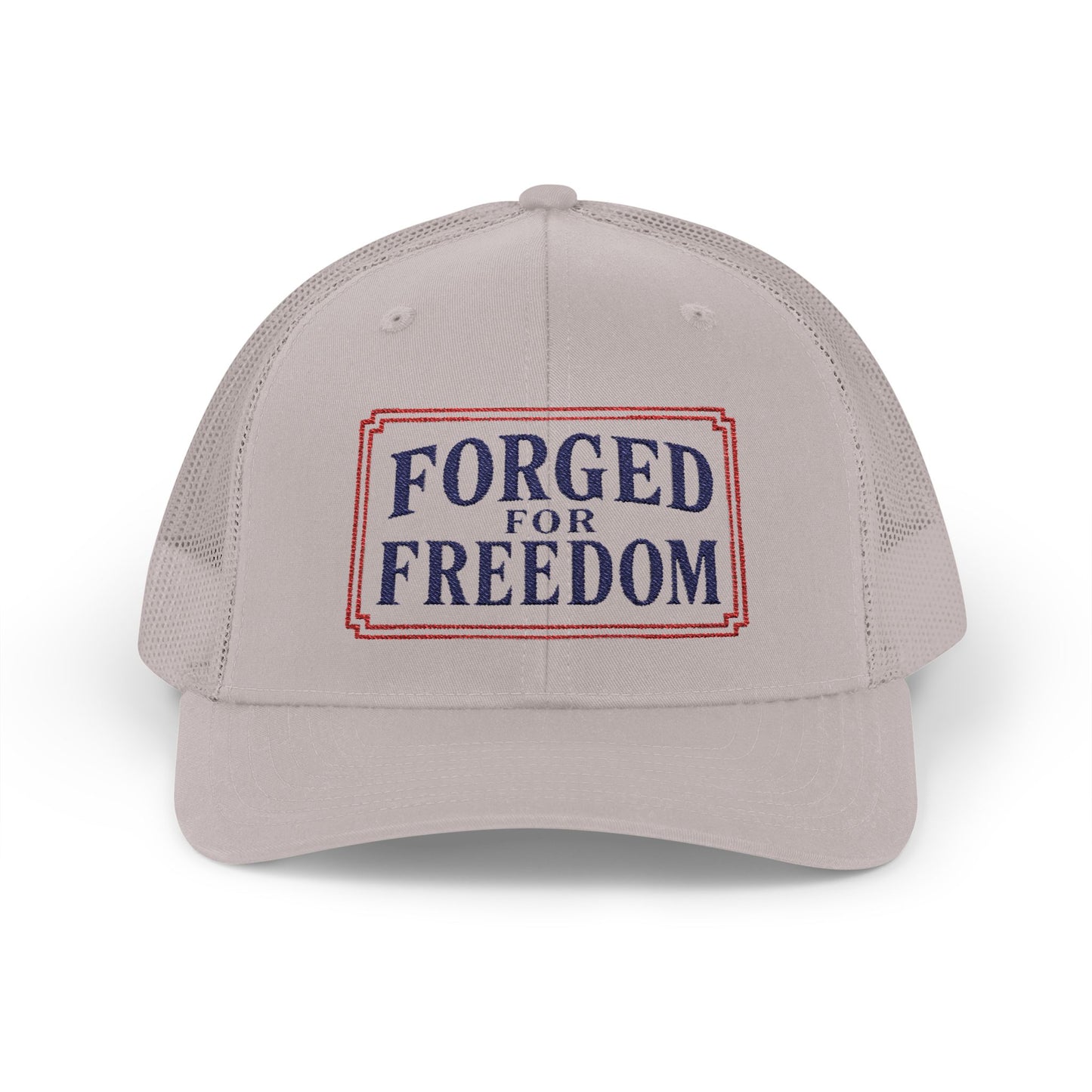 Embroidered Forged for Freedom USA Flag 250th | Truckers Cap | Doxa Kairos Co. Patriotic Hat