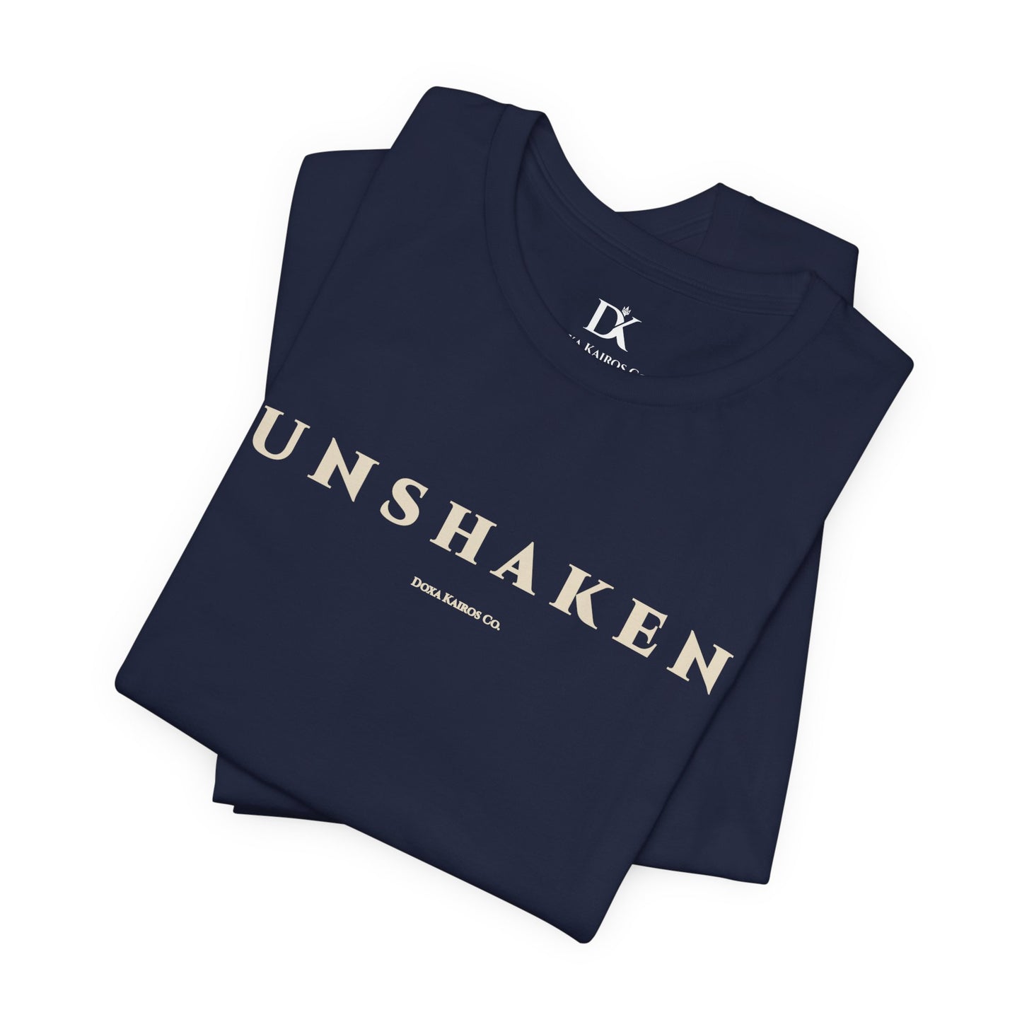 Unshaken Wordmark Edition | Front Print | Doxa Kairos™ T-Shirt