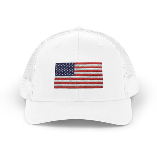Embroidered American Flag Trucker Cap Doxa Kairos™ Hat