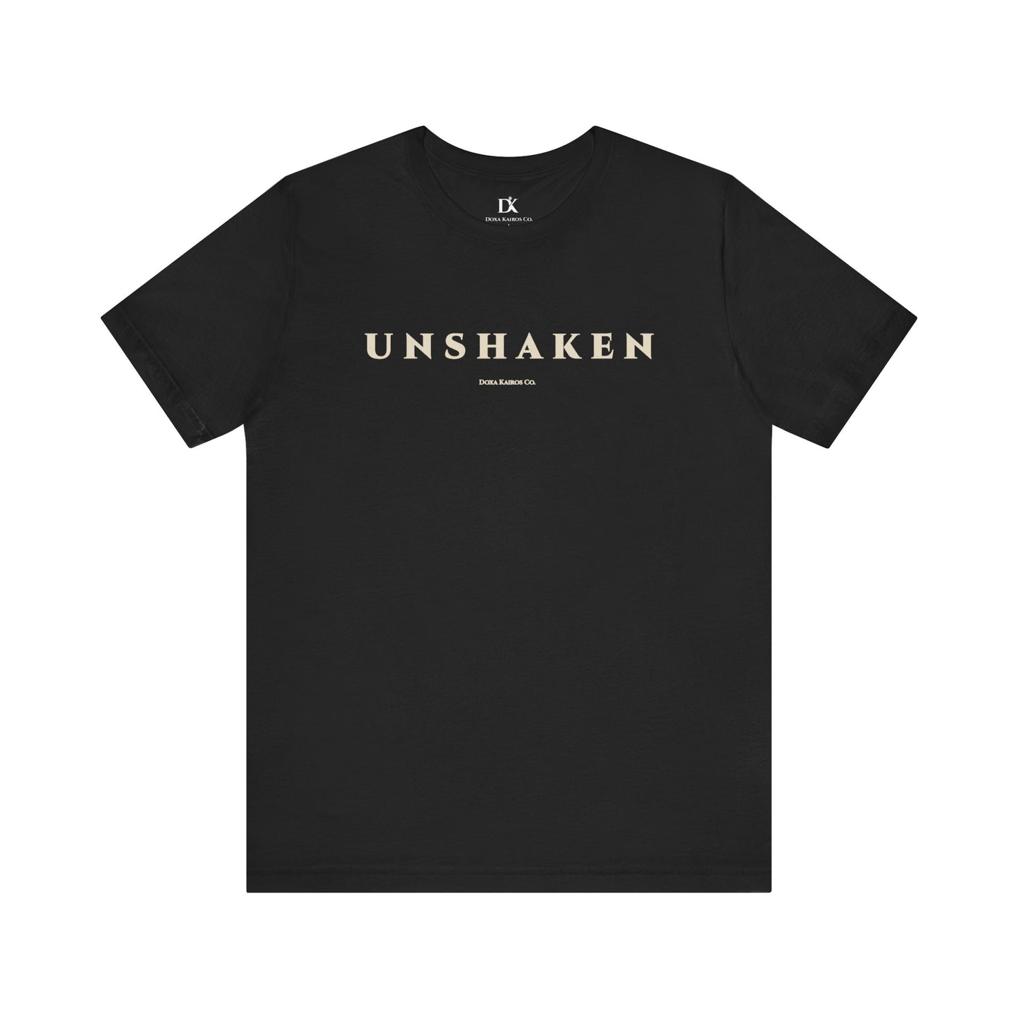 Unshaken Wordmark Edition | Front Print | Doxa Kairos™ T-Shirt