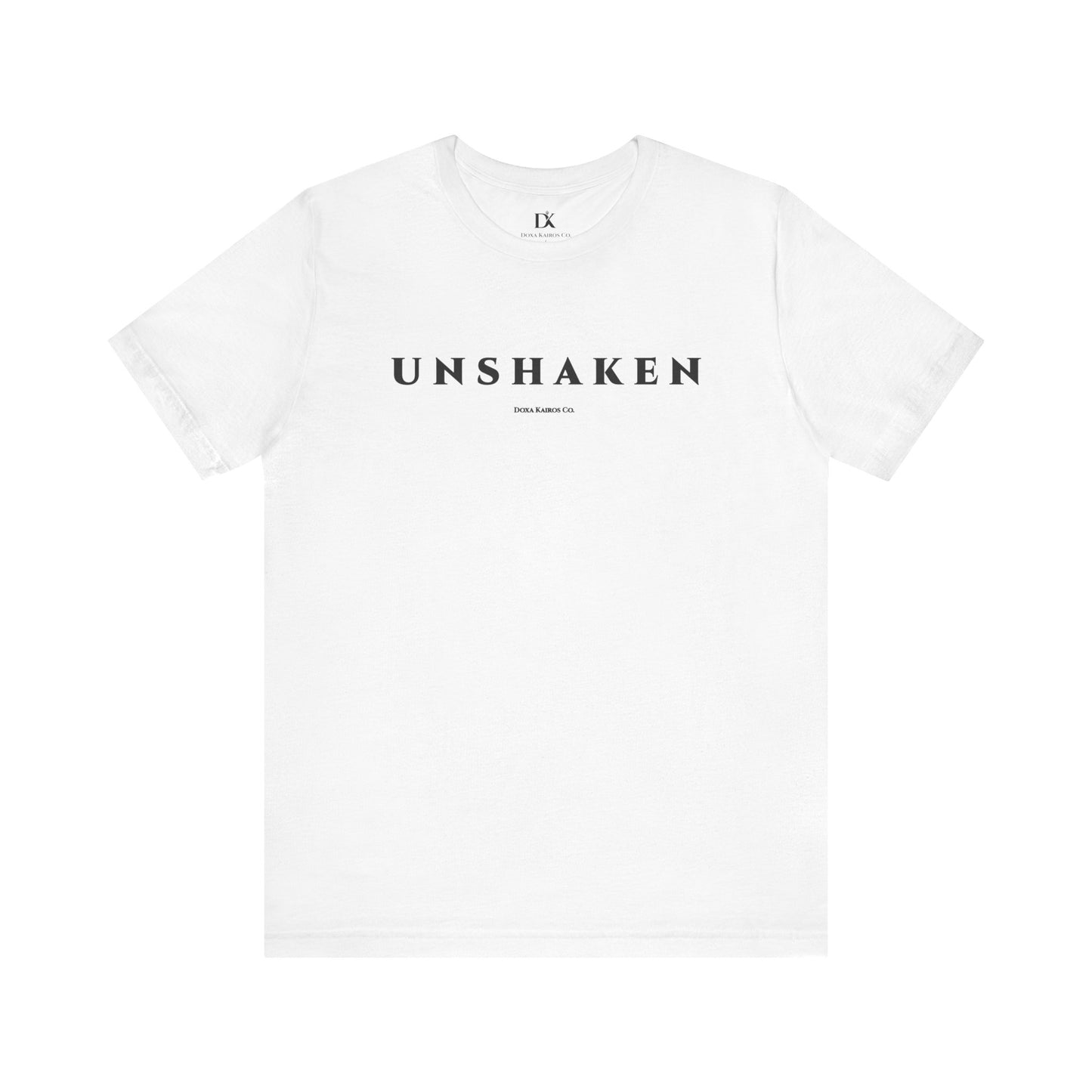 Unshaken Wordmark Edition | Front Print | Doxa Kairos™ T-Shirt