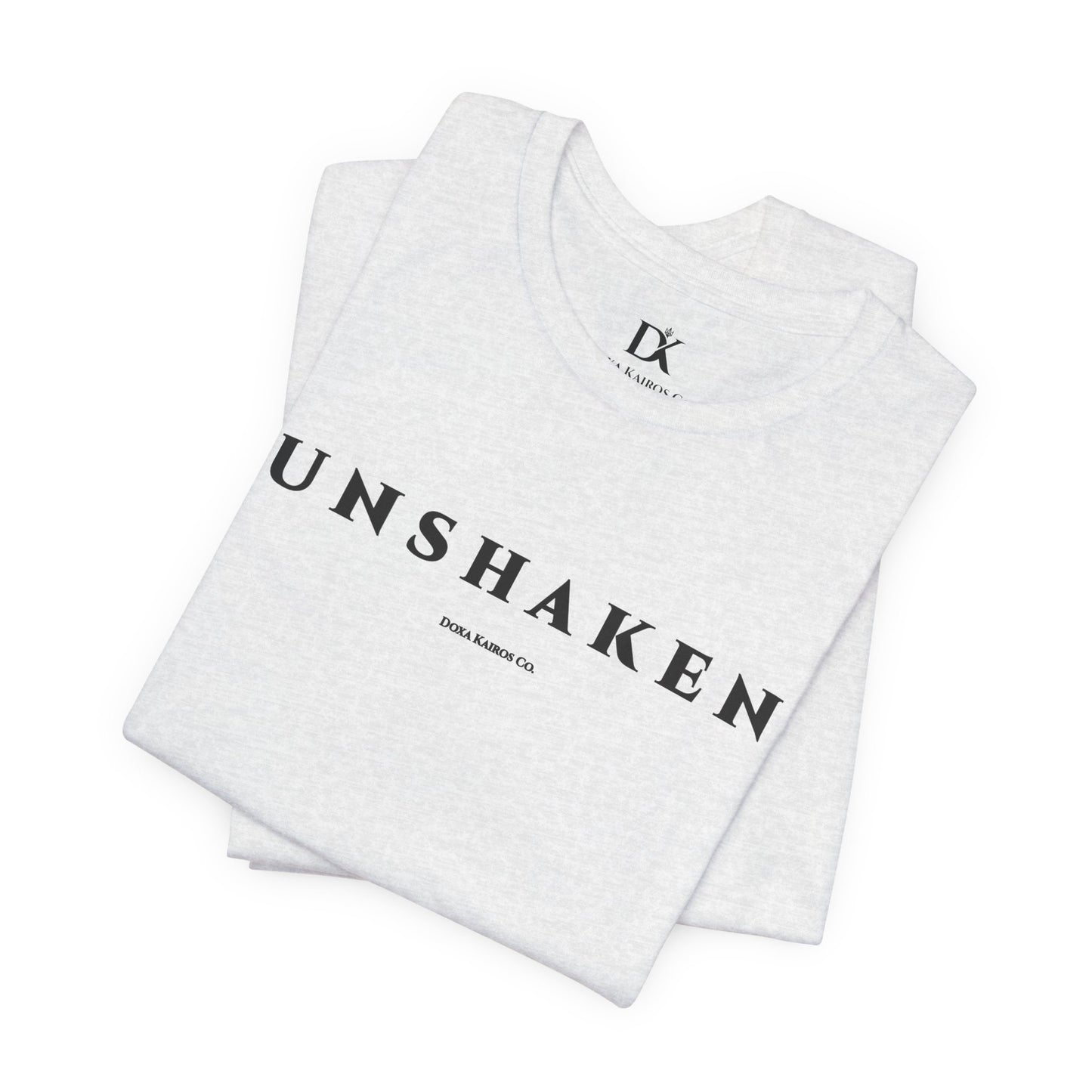 Unshaken Wordmark Edition | Front Print | Doxa Kairos™ T-Shirt