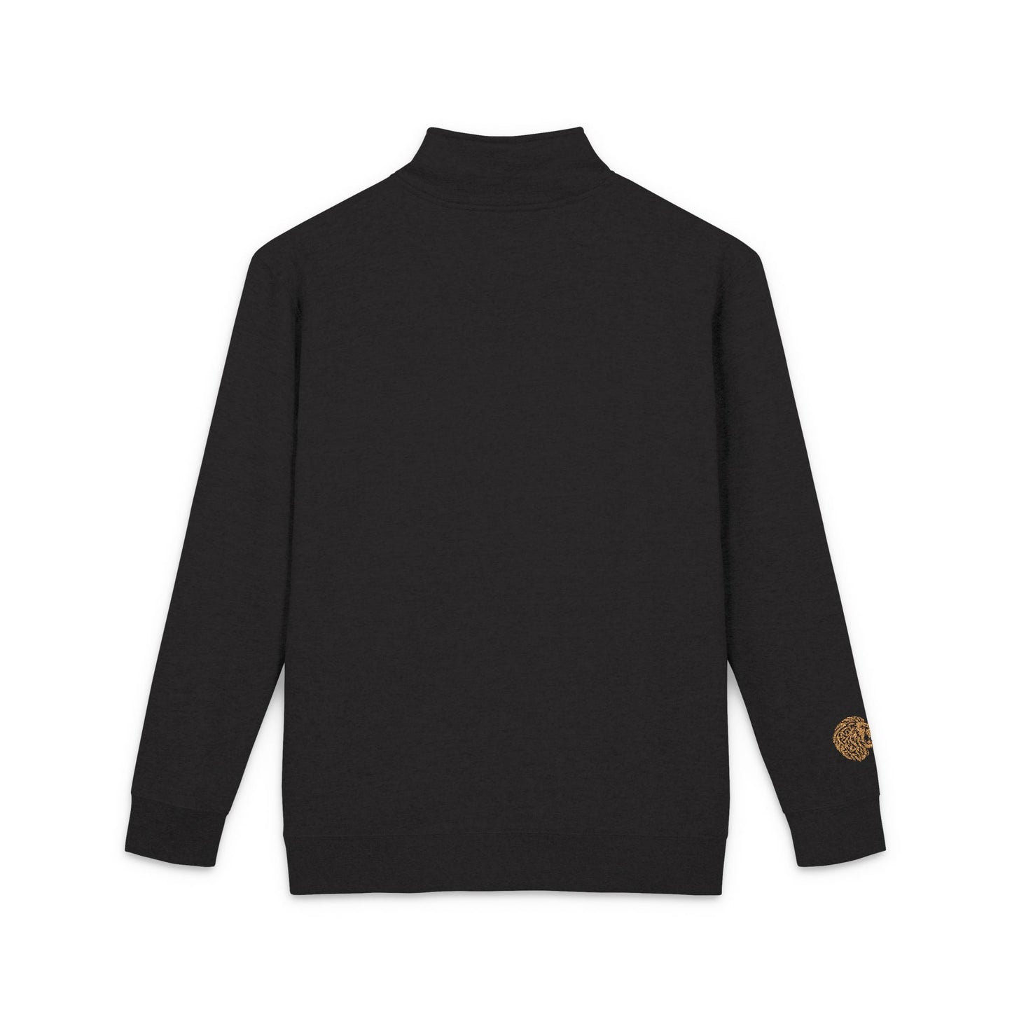 Back of Black DK Monogram Logo Half Zip Fleece Kairos™ Pullover