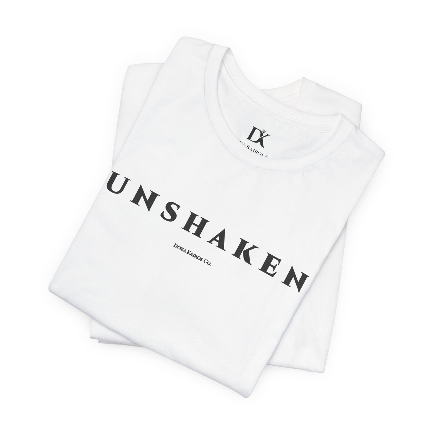 Unshaken Wordmark Edition | Front Print | Doxa Kairos™ T-Shirt