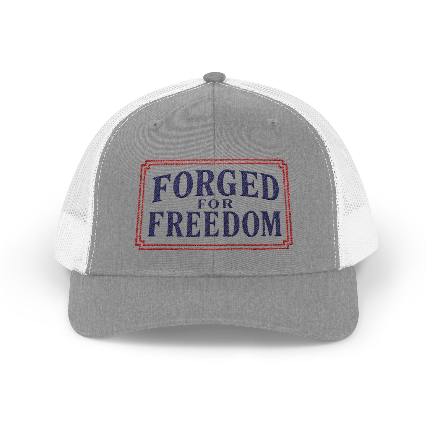 Embroidered Forged for Freedom USA Flag 250th | Truckers Cap | Doxa Kairos Co. Patriotic Hat