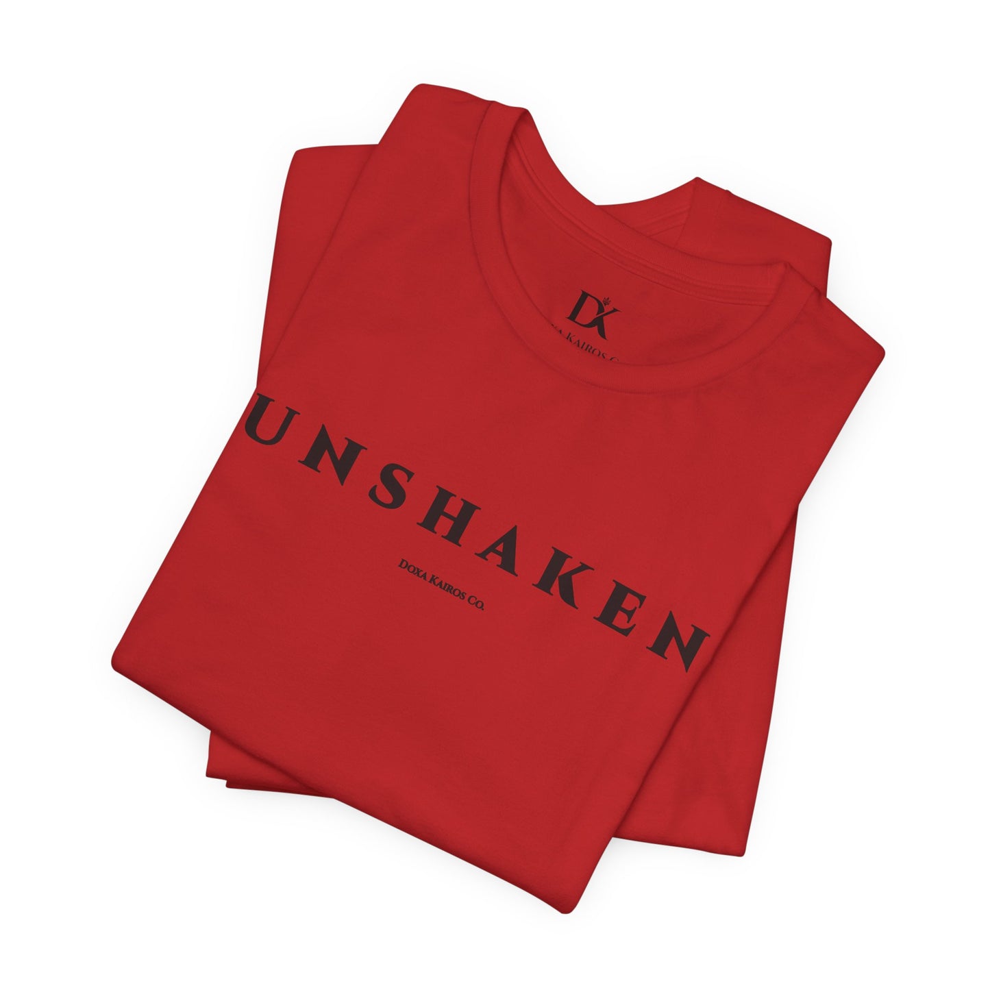 Unshaken Wordmark Edition | Front Print | Doxa Kairos™ T-Shirt