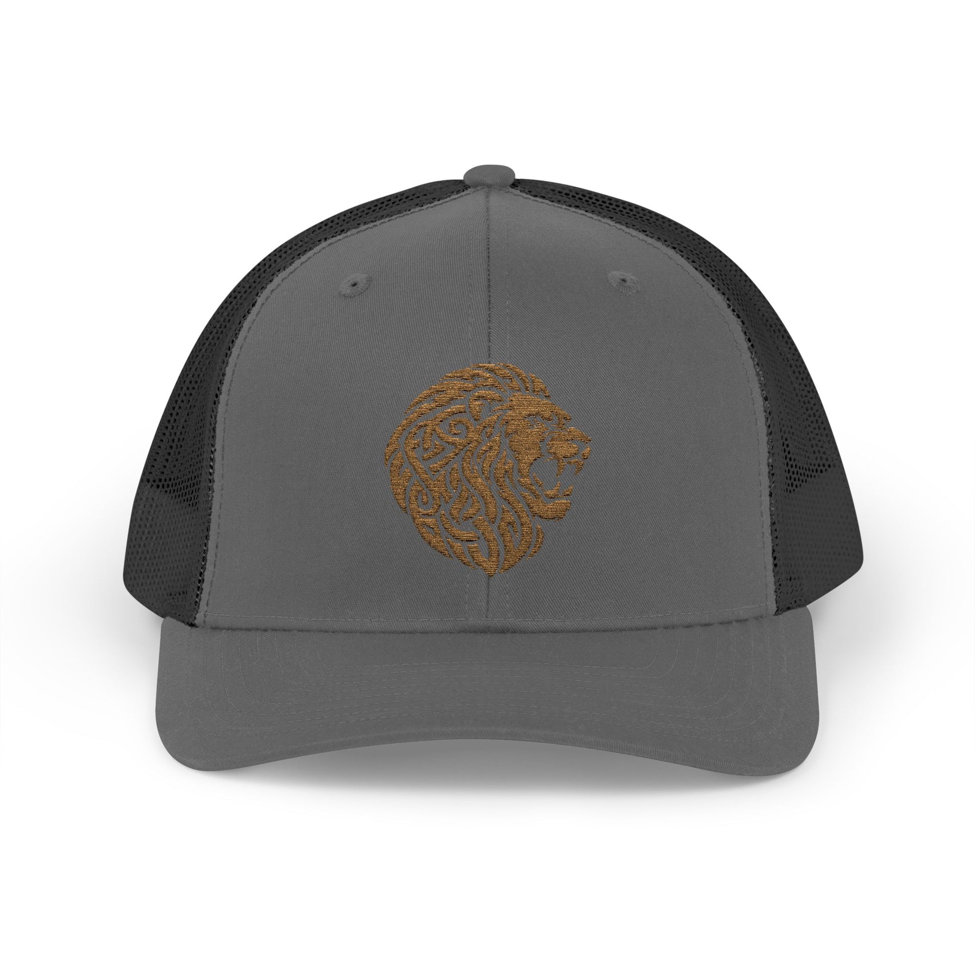 Charcoal and Black DK Lion Trucker Cap Doxa Kairos™ Hat