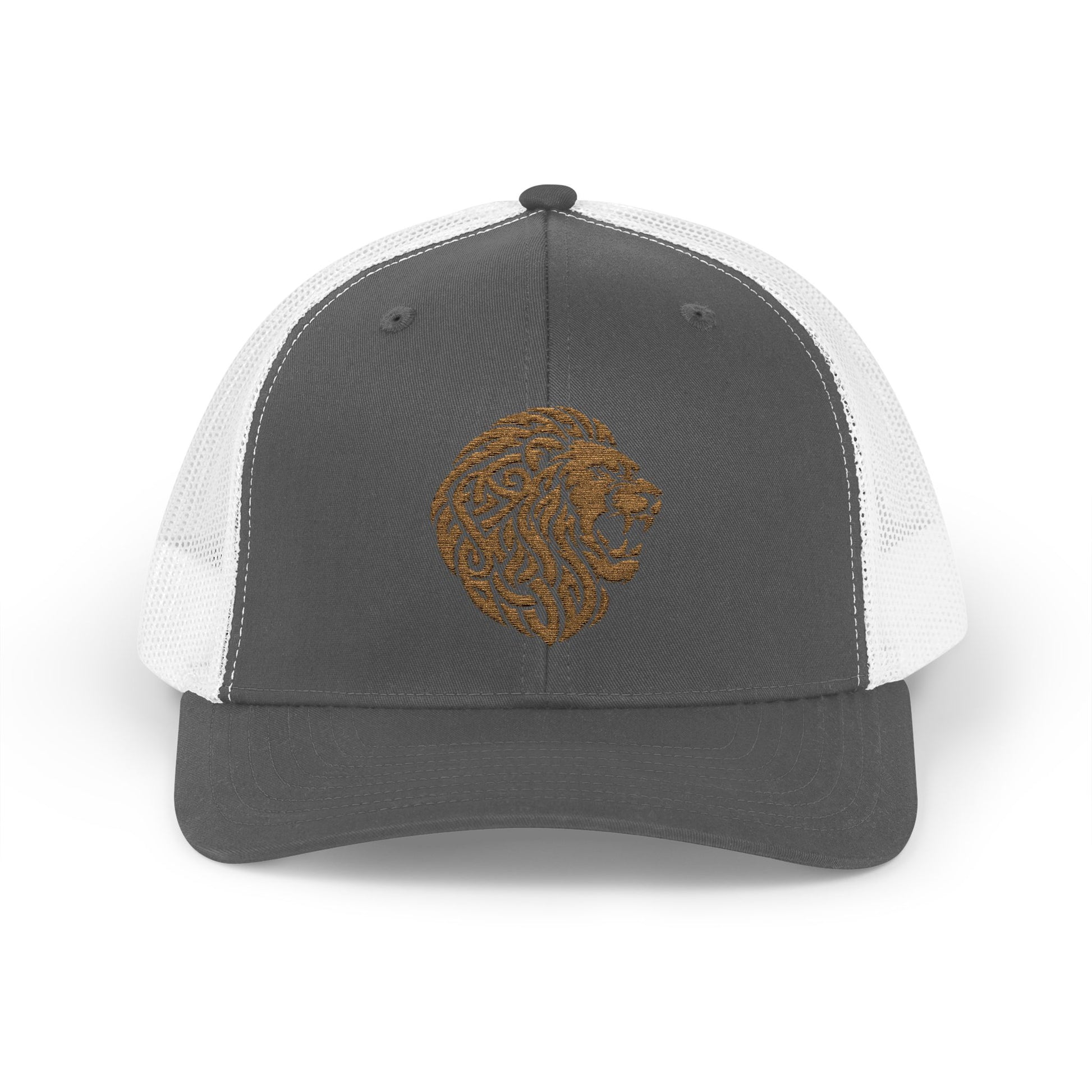 Grey and White DK Lion Trucker Cap Doxa Kairos™ Hat