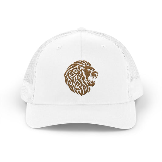 White DK Lion Trucker Cap Doxa Kairos™ Hat