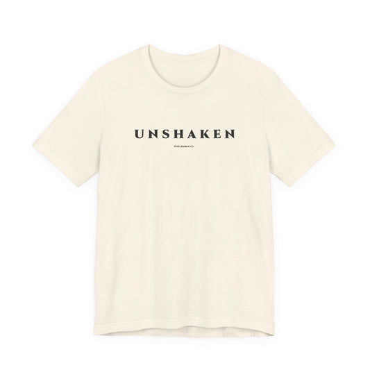 Front of Natural Unshaken World Mark Edition Doxa Kairos™ T-Shirt