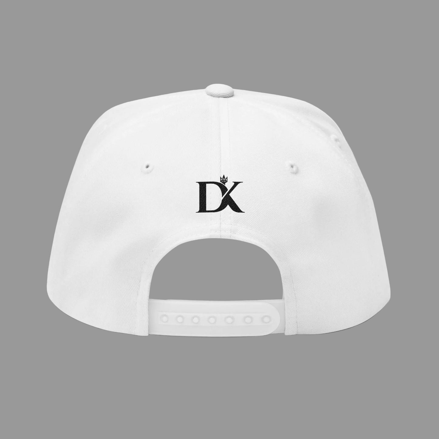 Back of White Built for the Storm with Black Letters  Doxa Kairos™ Hat