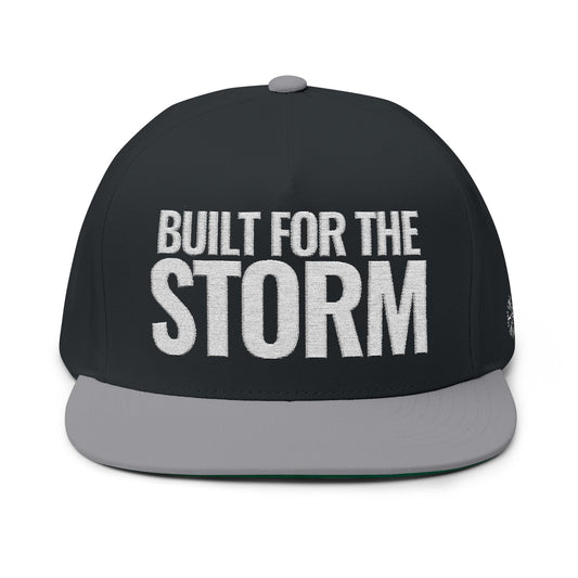 Front of Black Grey Built for the Storm  Doxa Kairos™ Hat