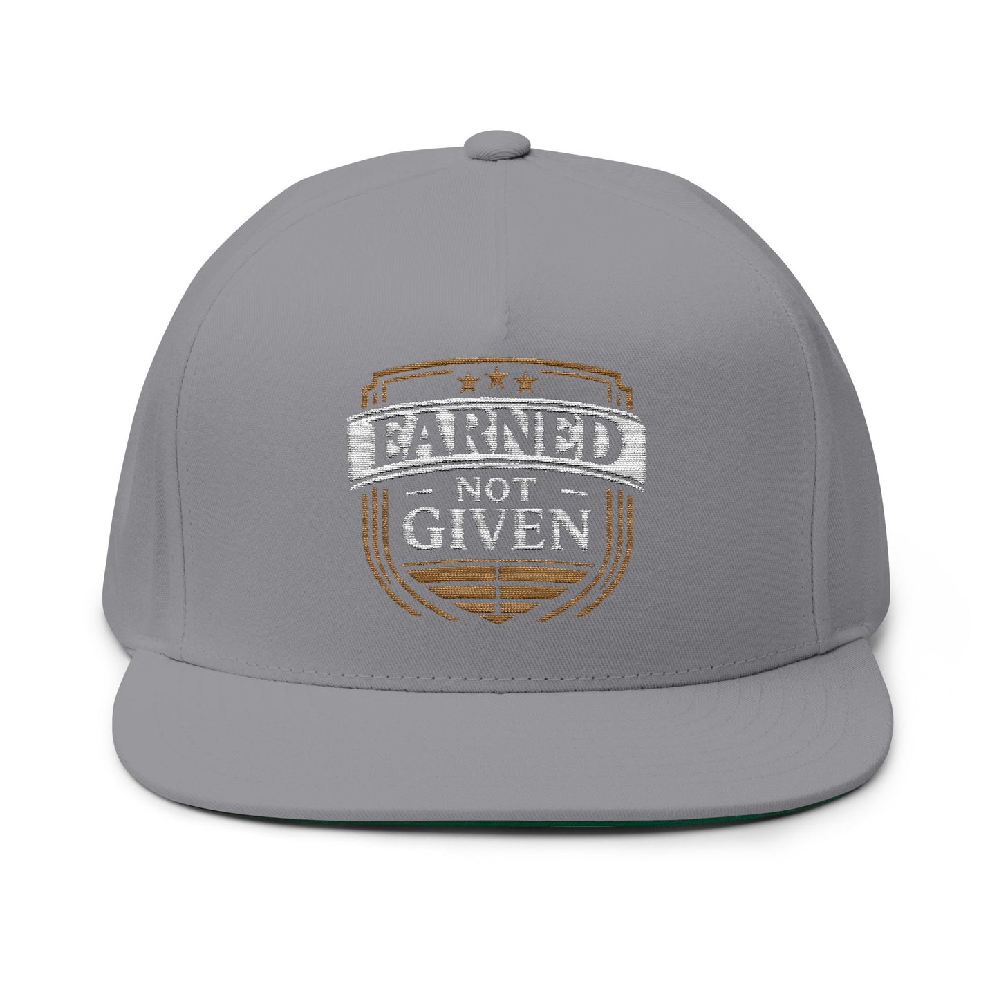 Front of Grey Earned Not Given White letters Doxa Kairos™ Hat
