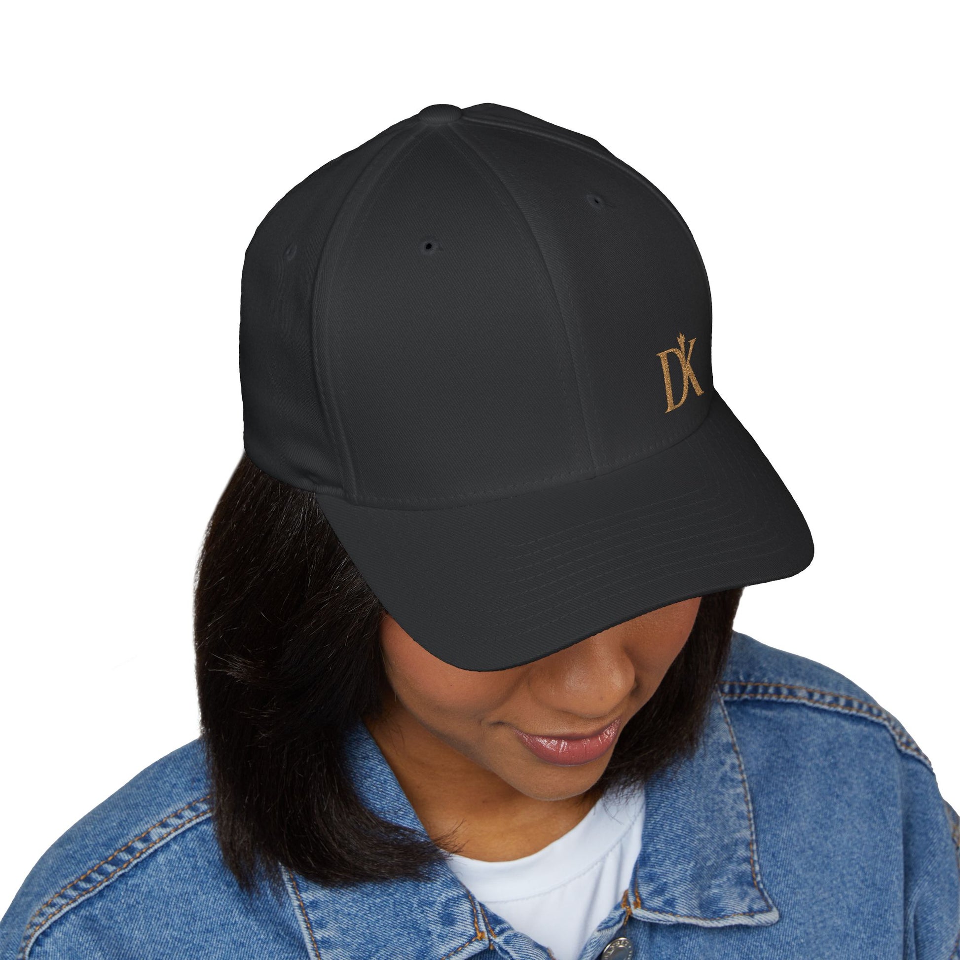 Head view of Black DK Mark Doxa Kairos™ Hat