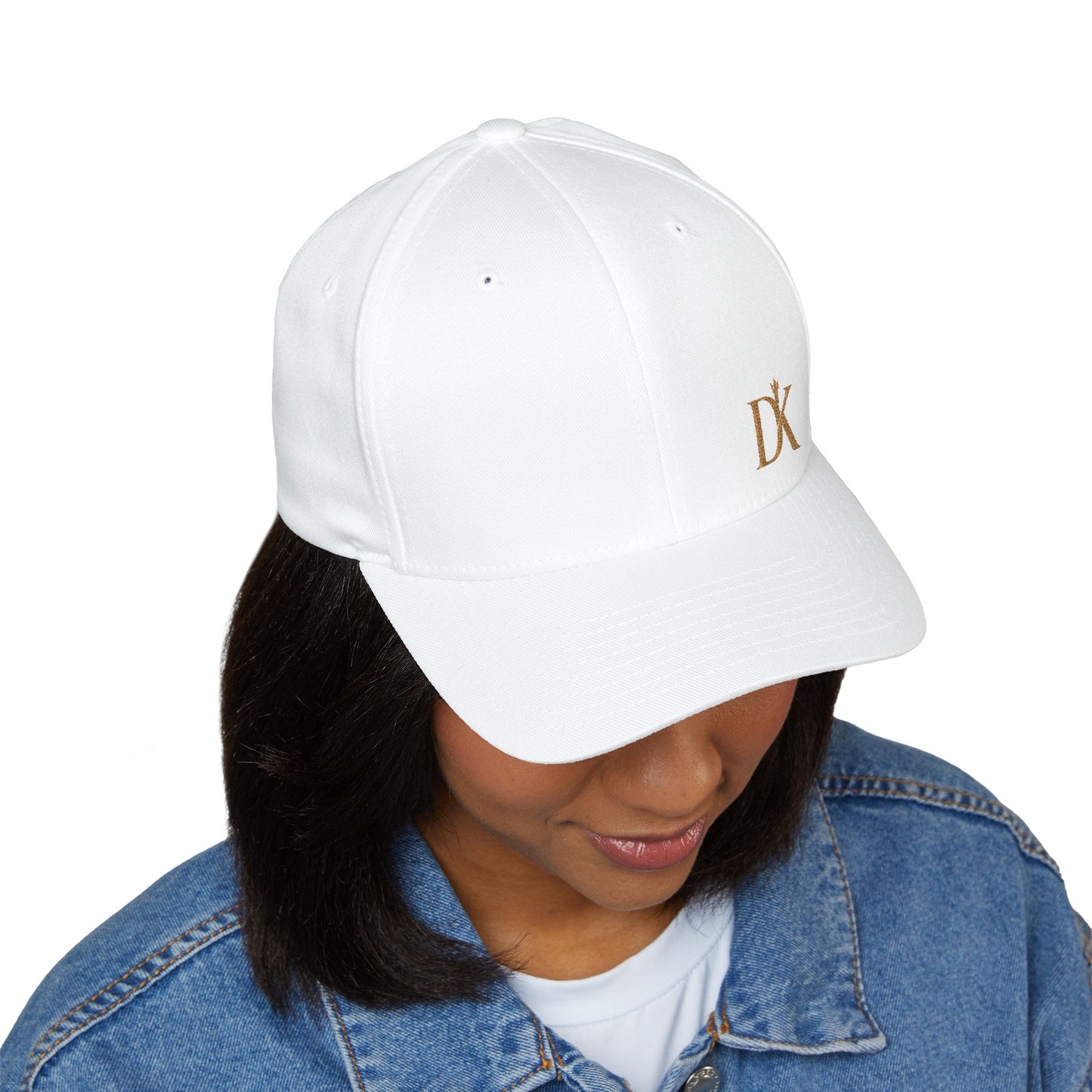 Head view of White DK Mark Doxa Kairos™ Hat