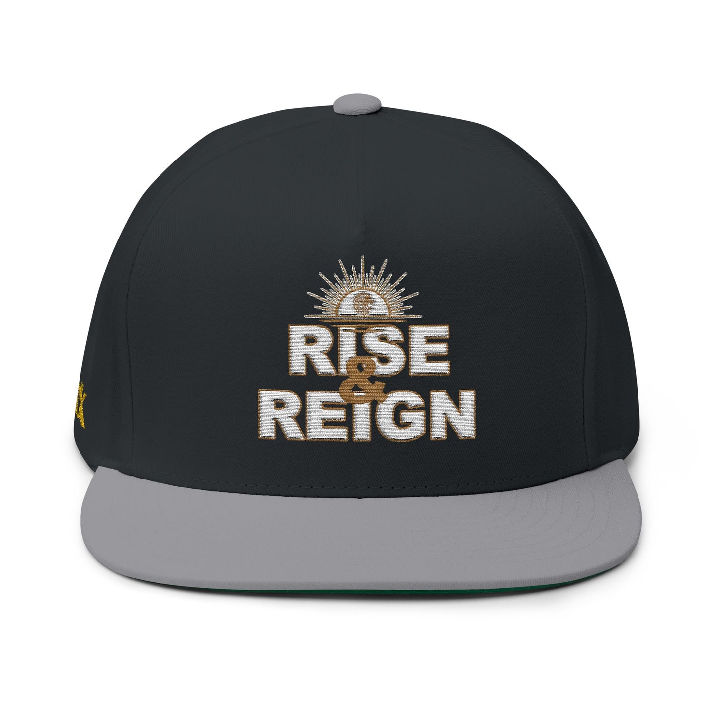 Front of Black Grey Rise and Reign   Doxa Kairos™ Hat
