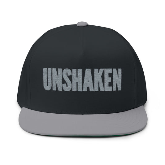 Front of BlackGrey Unshaken  Doxa Kairos™ Hat