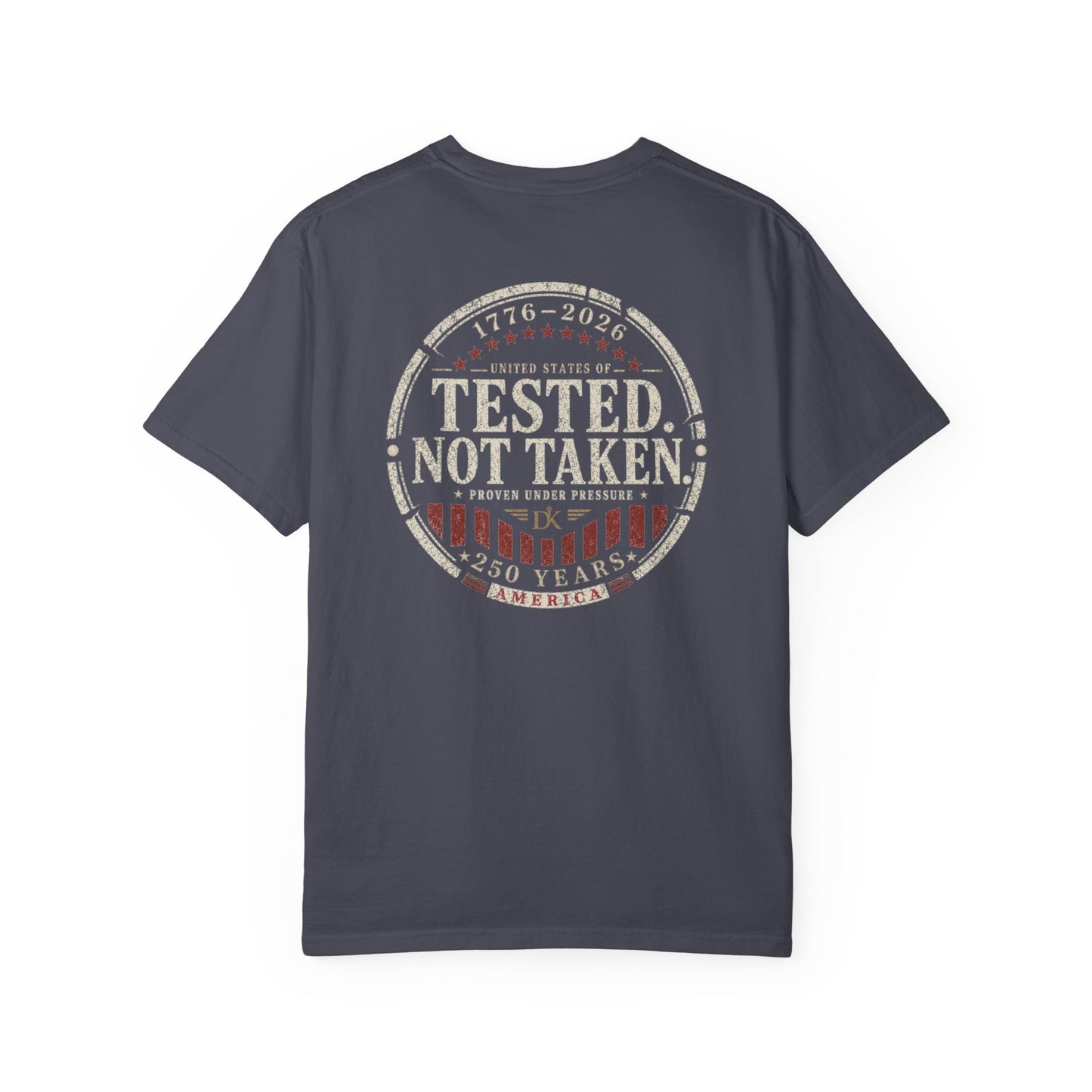 Back of Graphite Tested Not Taken  Doxa Kairos™ Signature T-Shirt