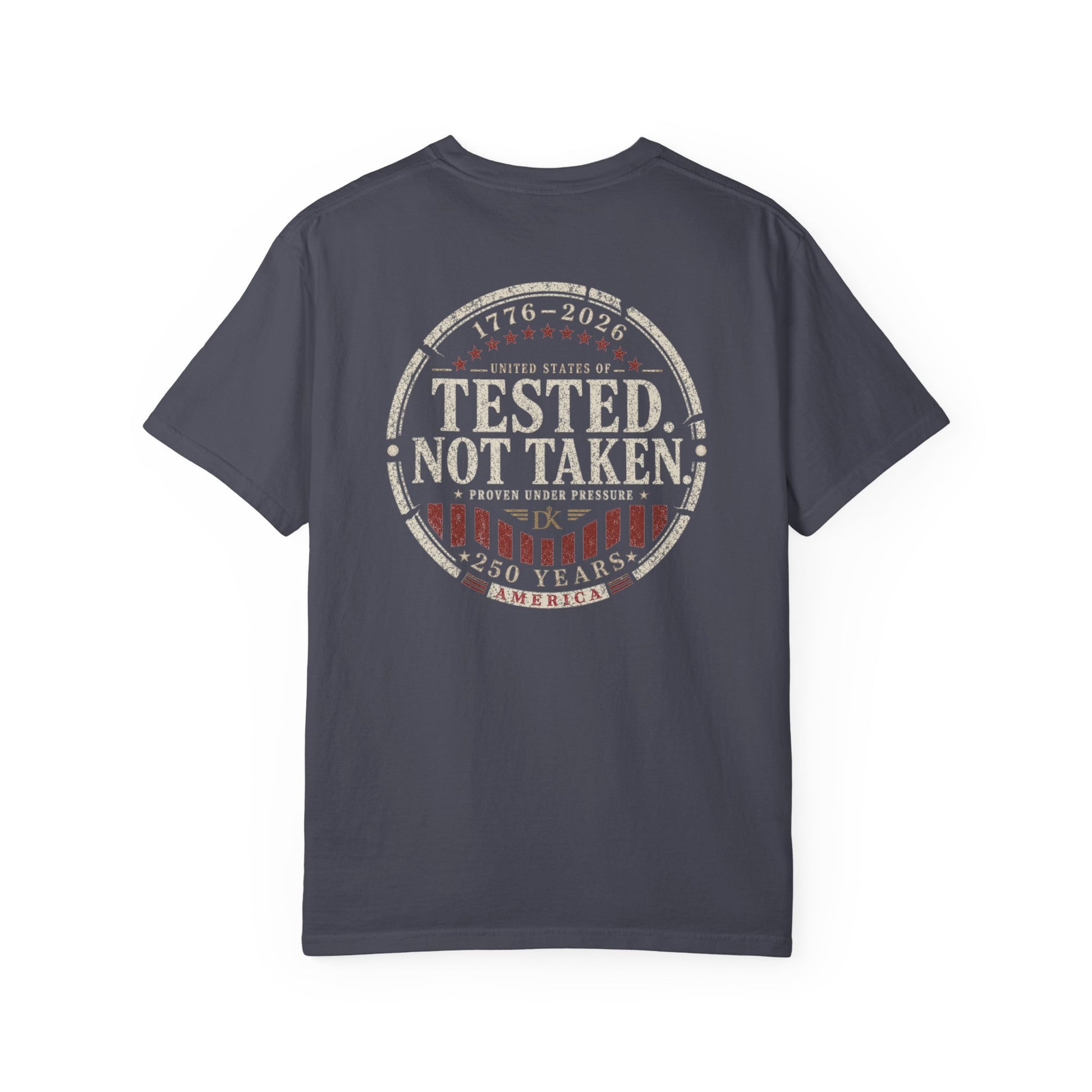 Back of Graphite Tested Not Taken  Doxa Kairos™ Signature T-Shirt