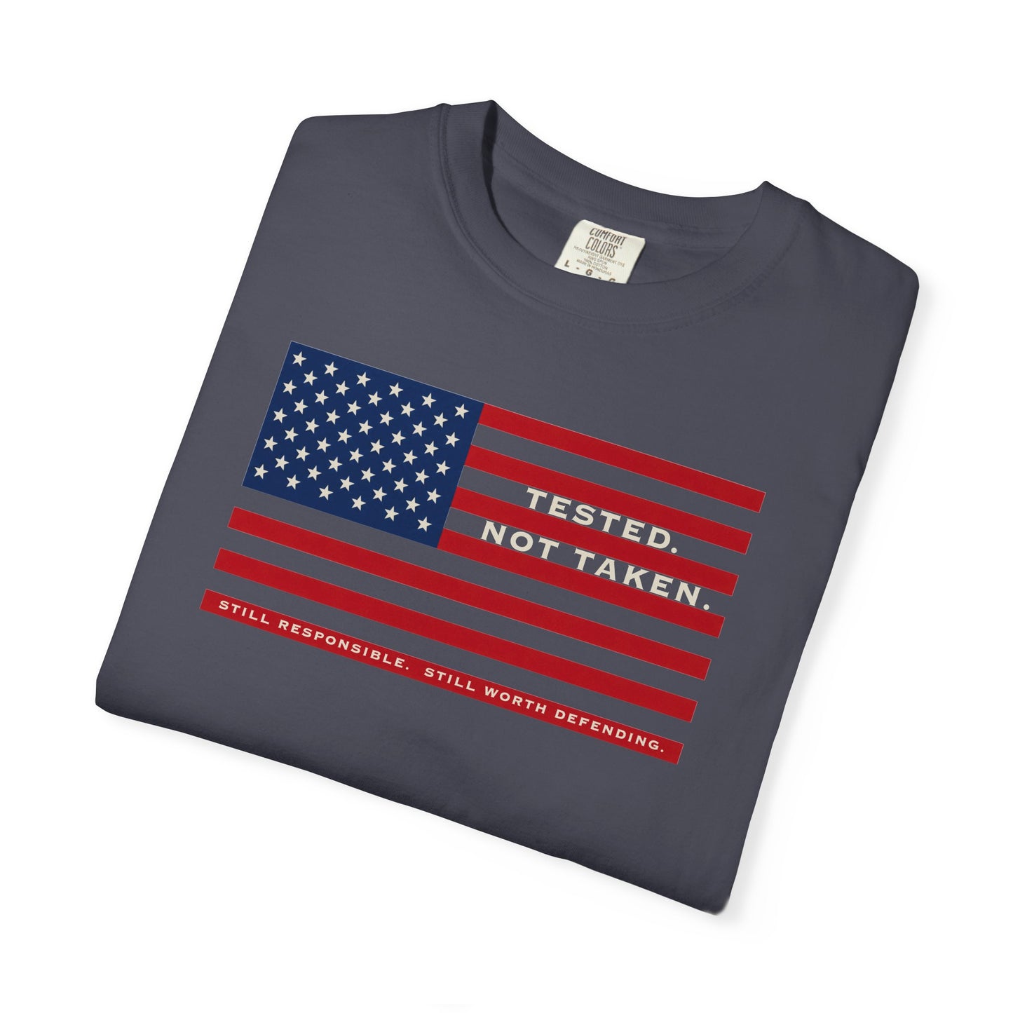 Folded Graphite Tested Not Taken  Doxa Kairos™ Signature T-Shirt