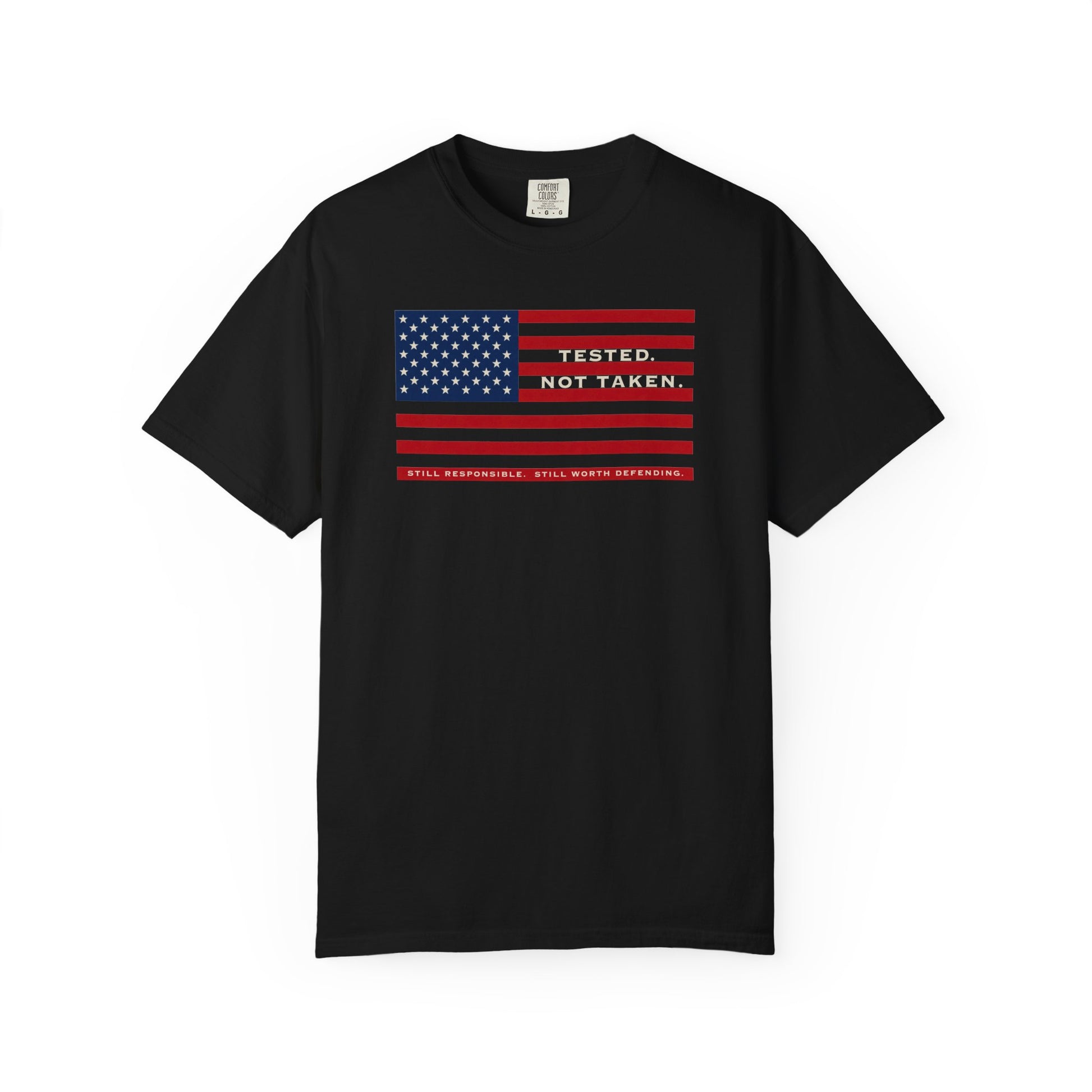 Front Black Tested Not Taken  Doxa Kairos™ Signature T-Shirt