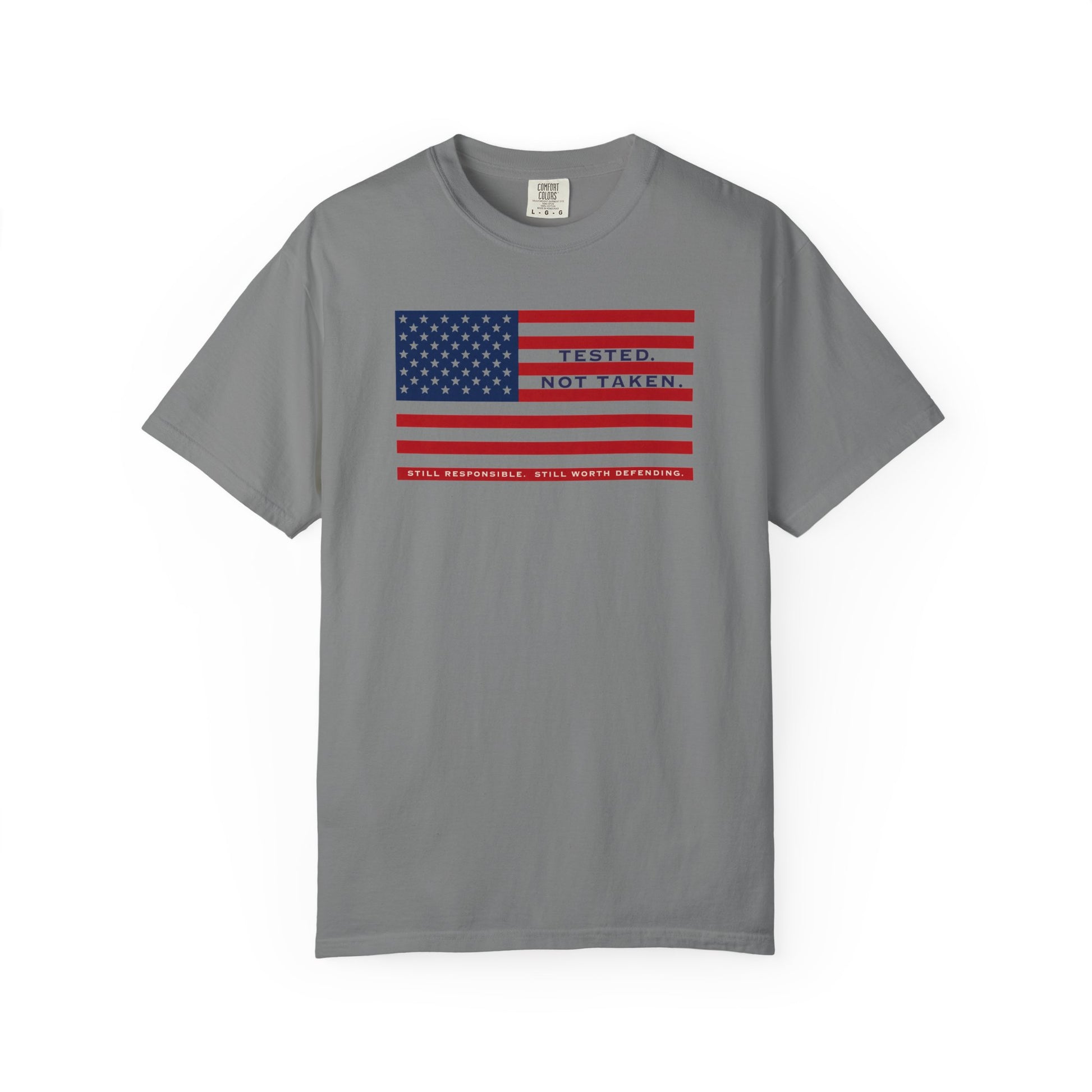 Front of Grey Tested Not Taken  Doxa Kairos™ Signature T-Shirt