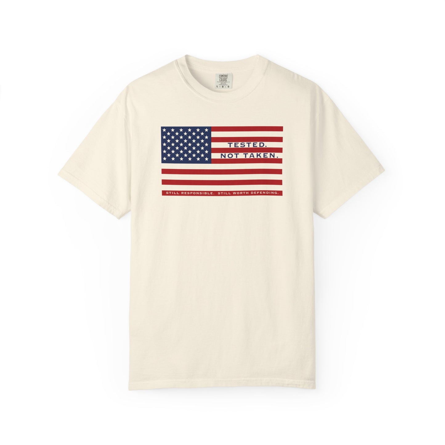 Front of Ivory Tested Not Taken  Doxa Kairos™ Signature T-Shirt