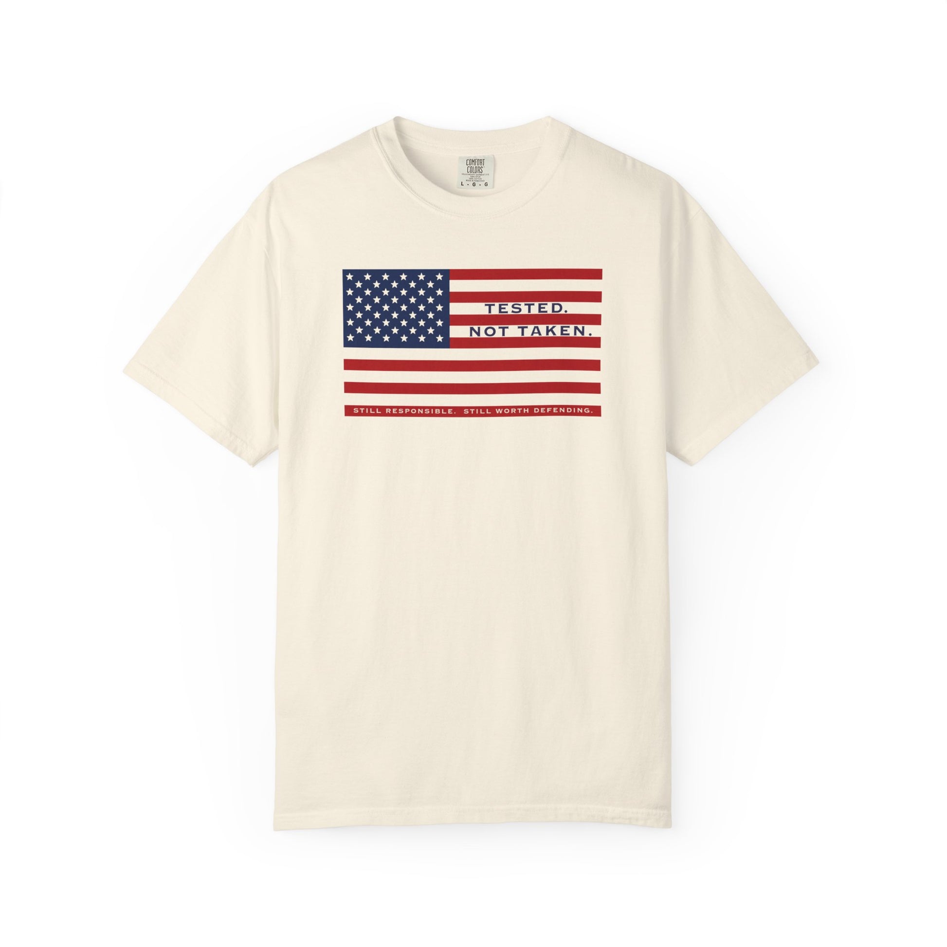 Front of Ivory Tested Not Taken  Doxa Kairos™ Signature T-Shirt