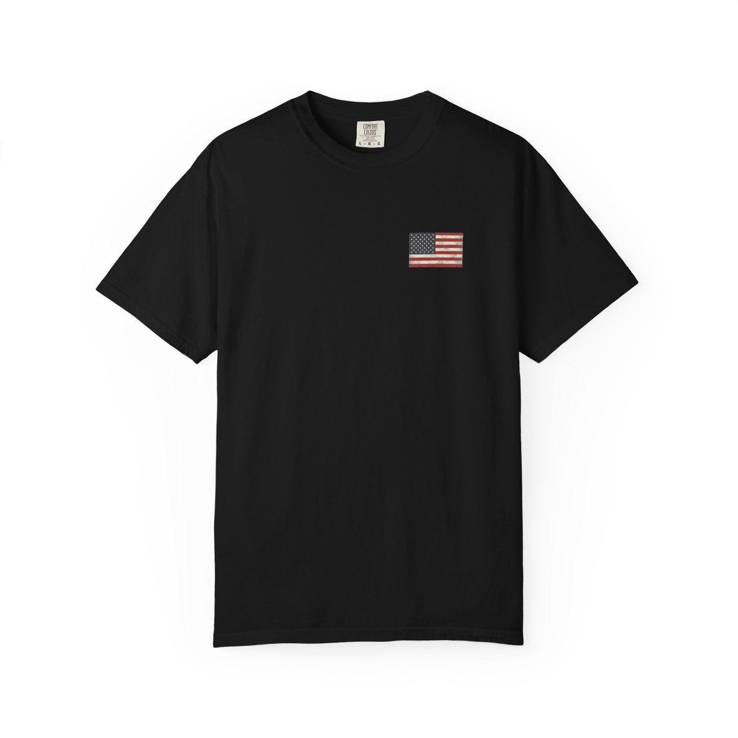 Front Flag of Black Tested Not Taken  Doxa Kairos™ Signature T-Shirt