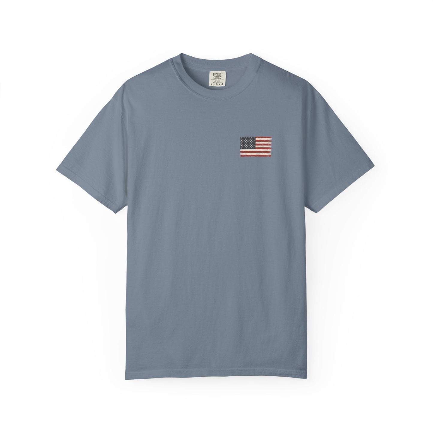 Front Flag of Blue Jean Tested Not Taken  Doxa Kairos™ Signature T-Shirt
