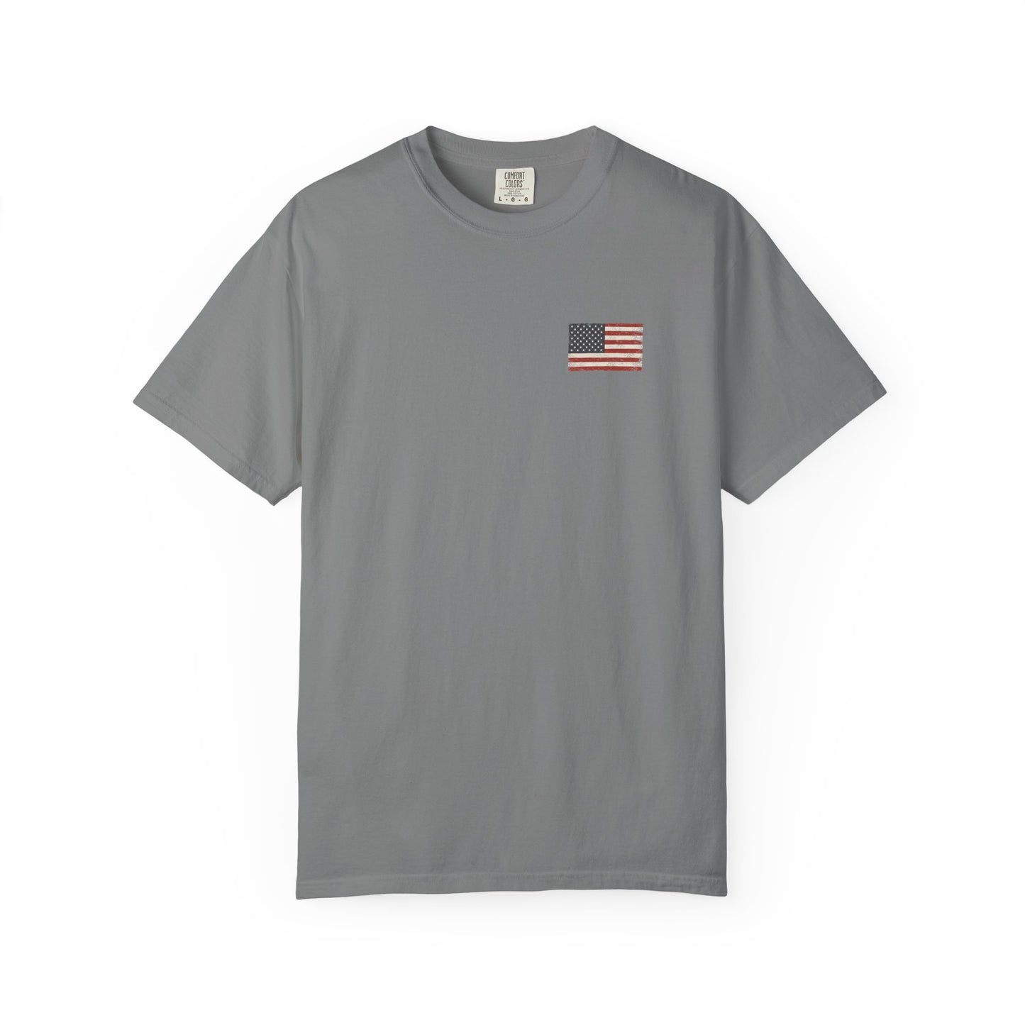 Front Flag of Grey Tested Not Taken  Doxa Kairos™ Signature T-Shirt