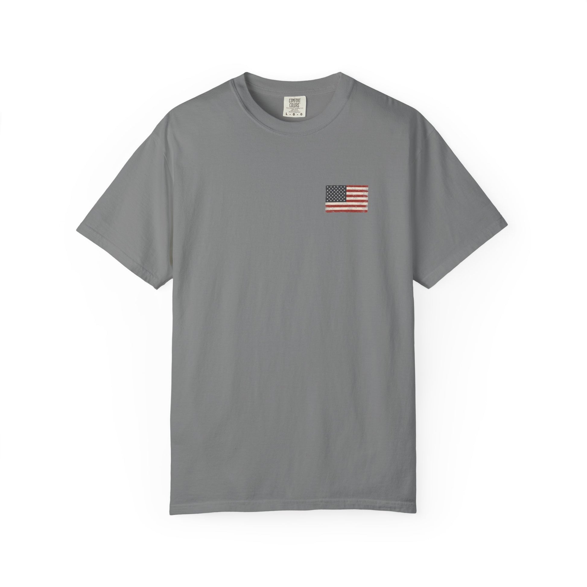 Front Flag of Grey Tested Not Taken  Doxa Kairos™ Signature T-Shirt
