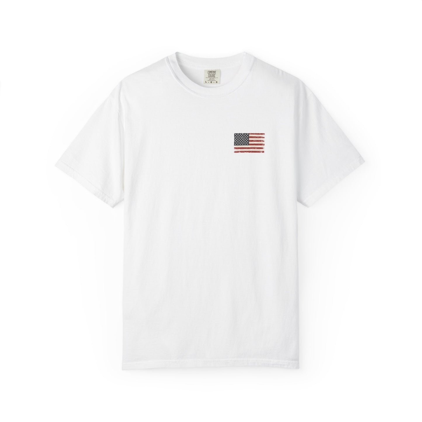 Front Flag of White Tested Not Taken  Doxa Kairos™ Signature T-Shirt