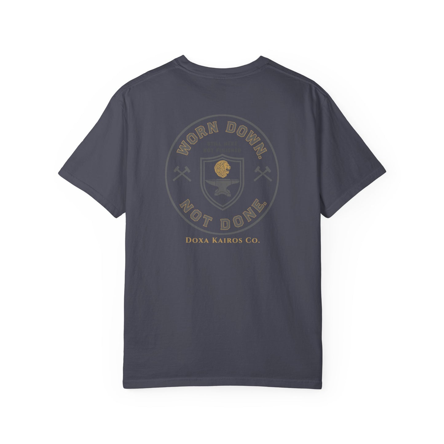 Back of Navy Worn Down Not Done Doxa Kairos™ Signature T-Shirt