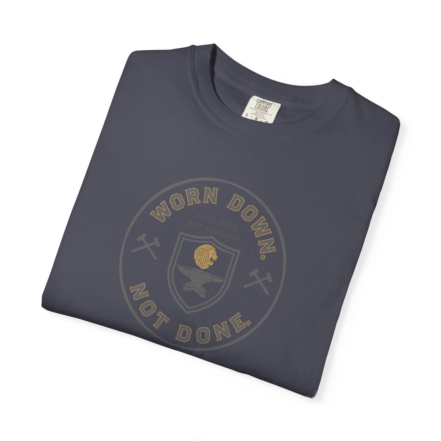 Folded Navy Worn Down Not Done  Doxa Kairos™ Signature T-Shirt