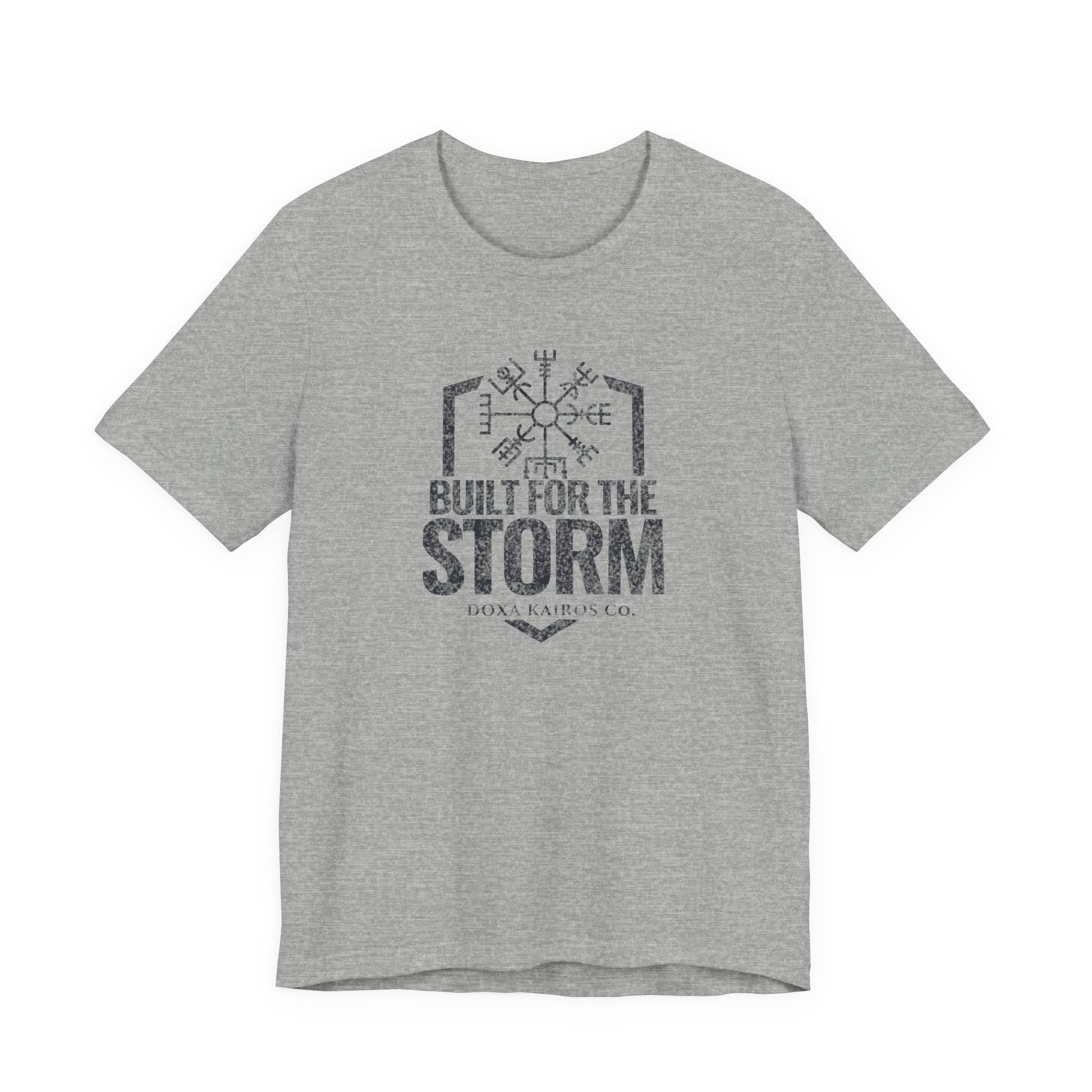 Front of Grey Built for the Storm Doxa Kairos™ T-Shirt