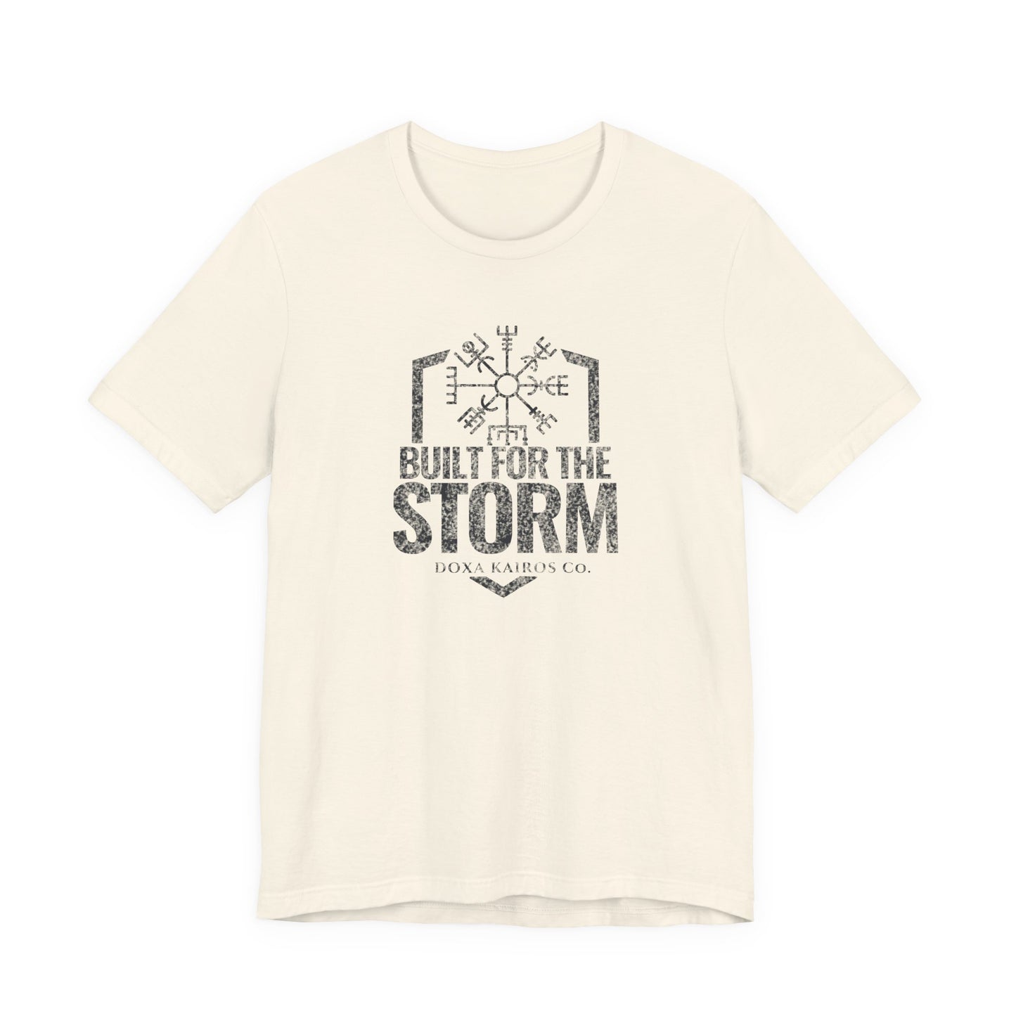 Front of Natural Built for the Storm Doxa Kairos™ T-Shirt
