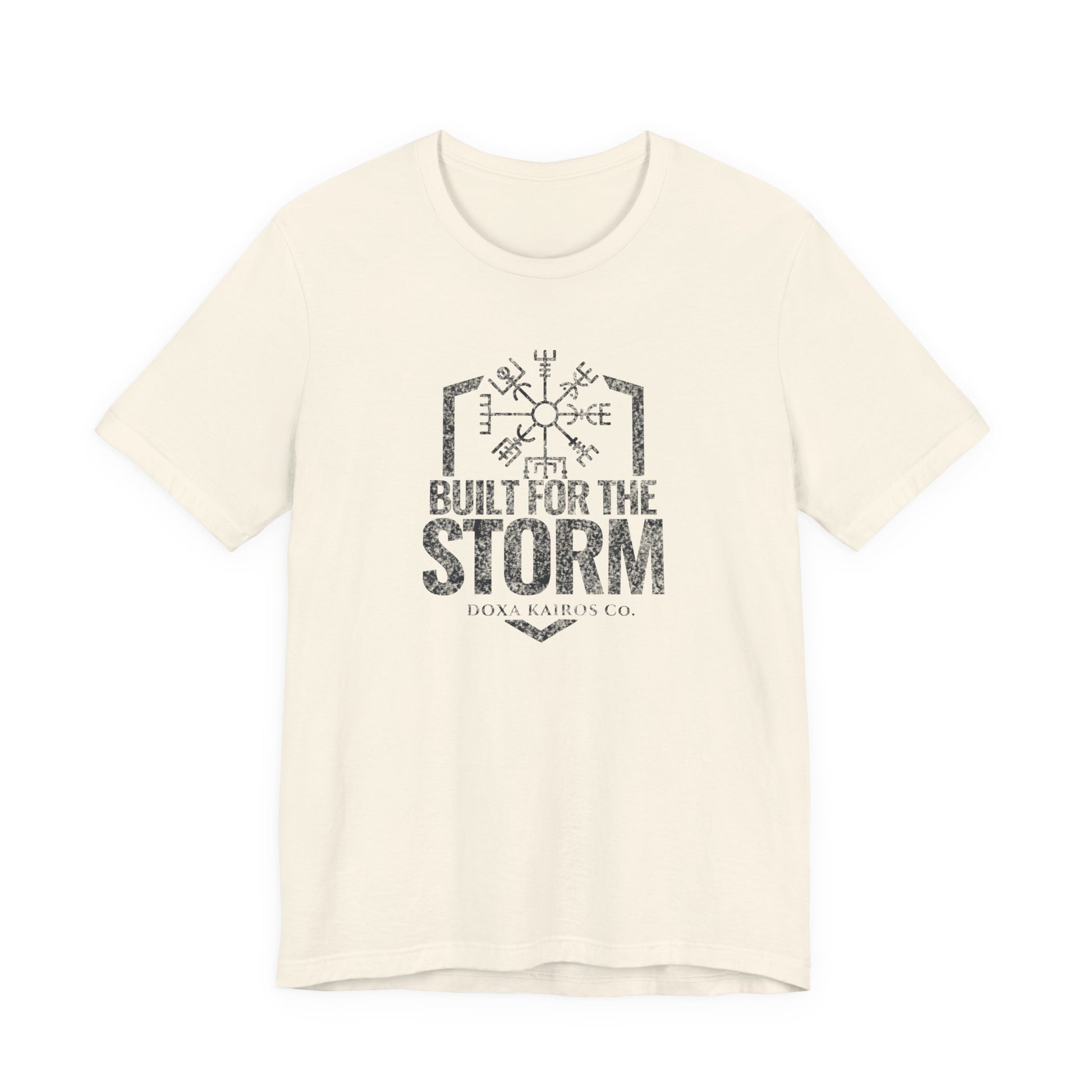 Front of Natural Built for the Storm Doxa Kairos™ T-Shirt